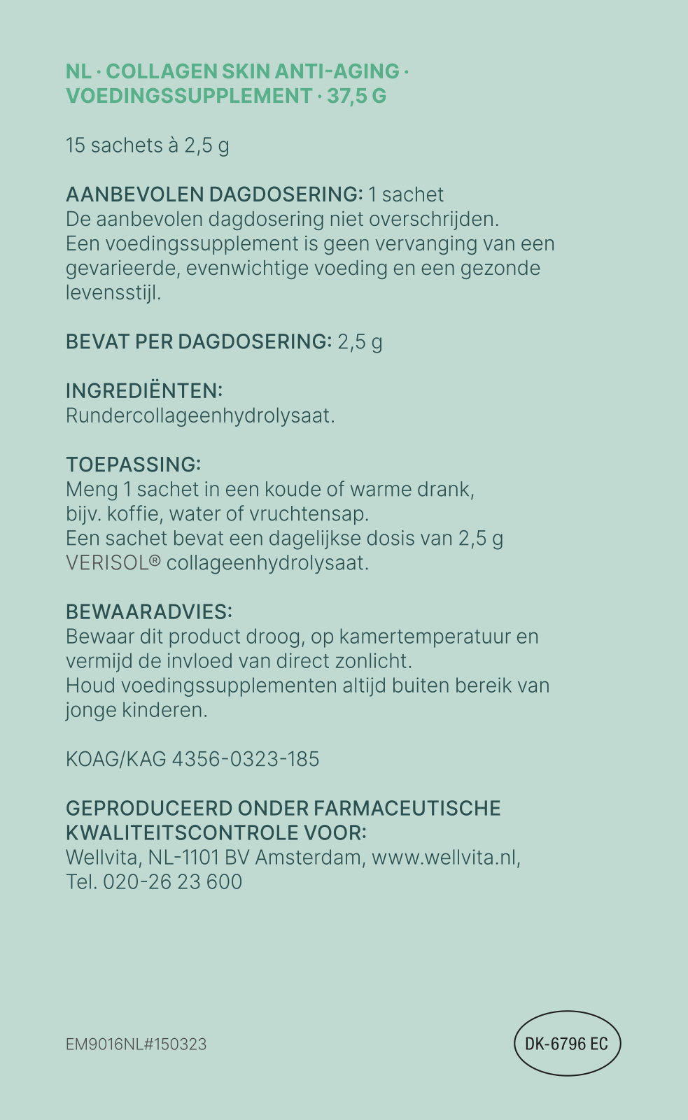 Collagen Skin Anti-Aging productverpakking