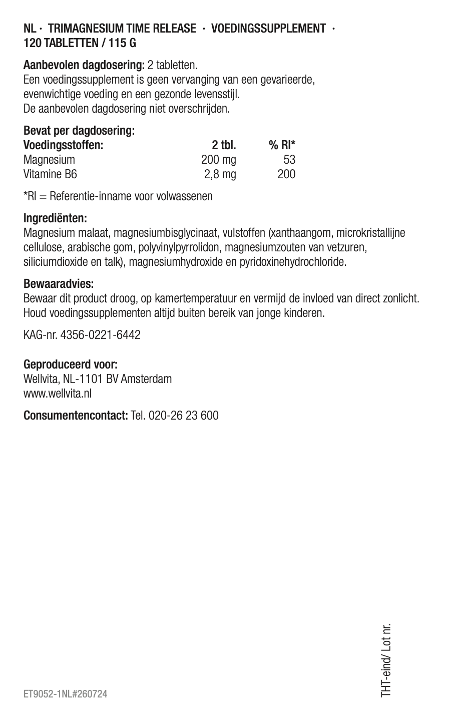 Trimagnesium Time Release productverpakking