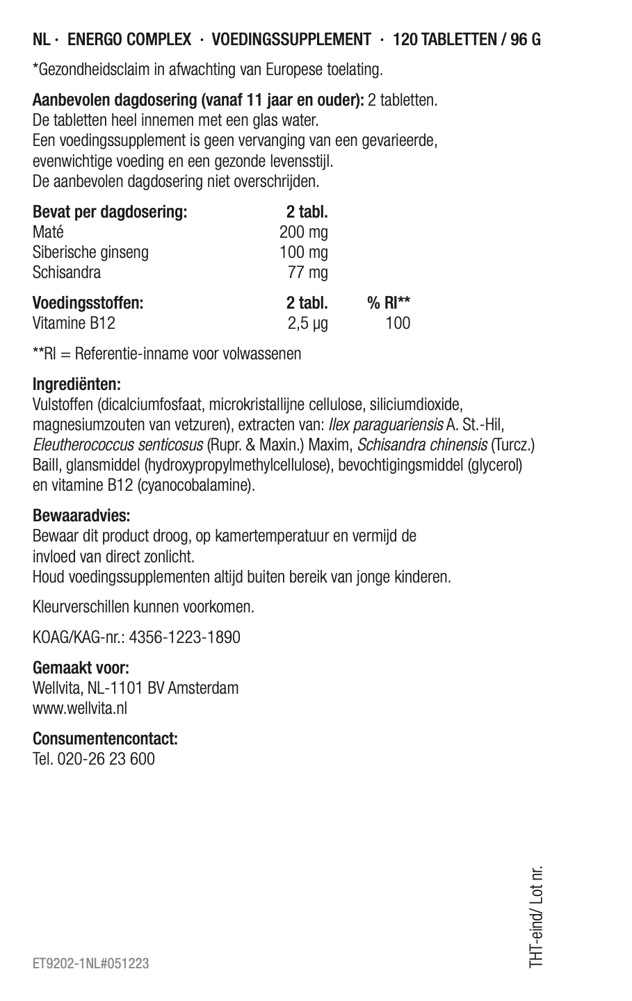 Energo Plus productverpakking